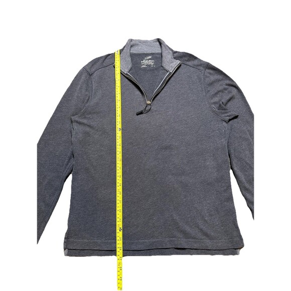 J. Crew Quarter Zip Sweater Men’s Small Sueded Jersey Cotton Pullover Top - Picture 5 of 6